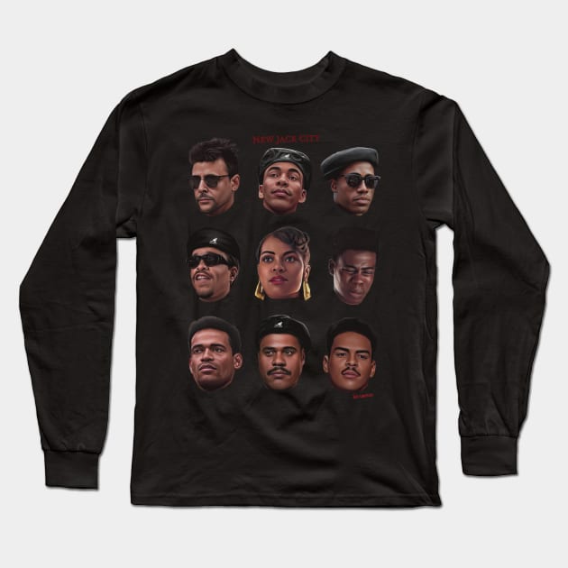 New Jack City Long Sleeve T-Shirt by Art Simpson